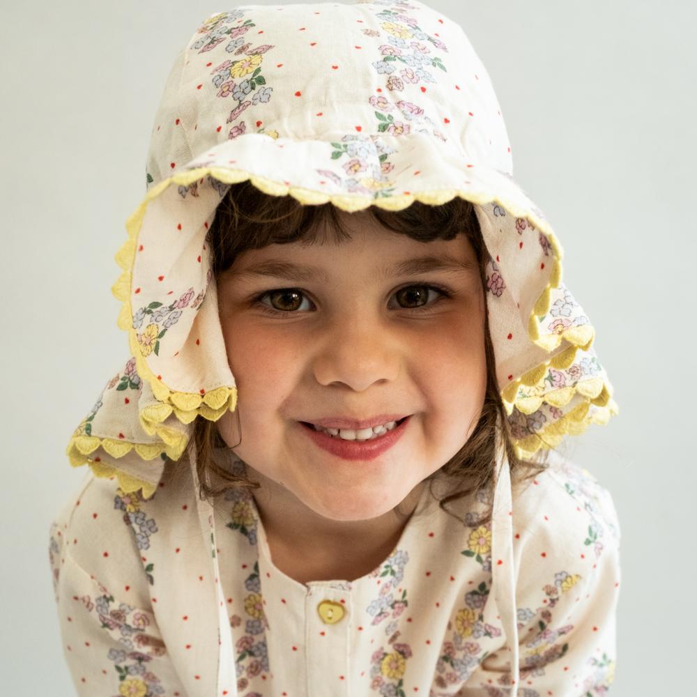 That's Mine Hilda hat - Shell fleur - 85% Cotton / 15% Linen Buy Hatte||Accessories||personale here.