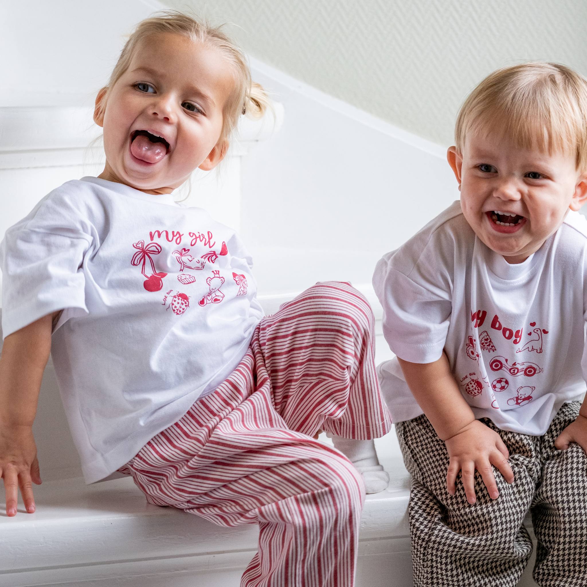 That's Mine Vilde oversized t-shirt - My girl - 100% Organic cotton Buy T-shirts||Overdele||personale||Jersey here.