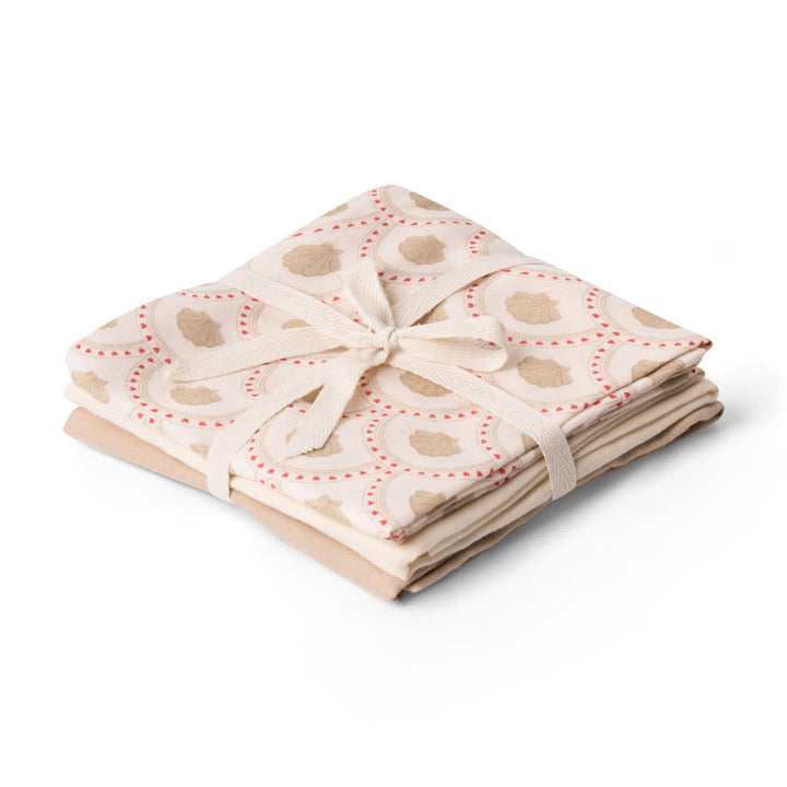 That's Mine Bora stofbleer 3-pak - Block shell - 100% Organic cotton Buy Amning & pusletid||Pusle||Stofbleer||personale here.