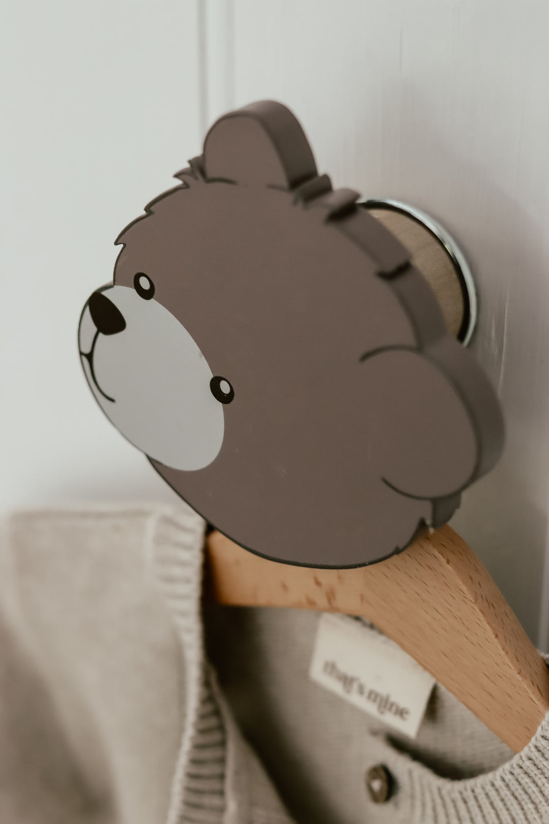 Shane wooden wall hooks 2-pack - Bear head