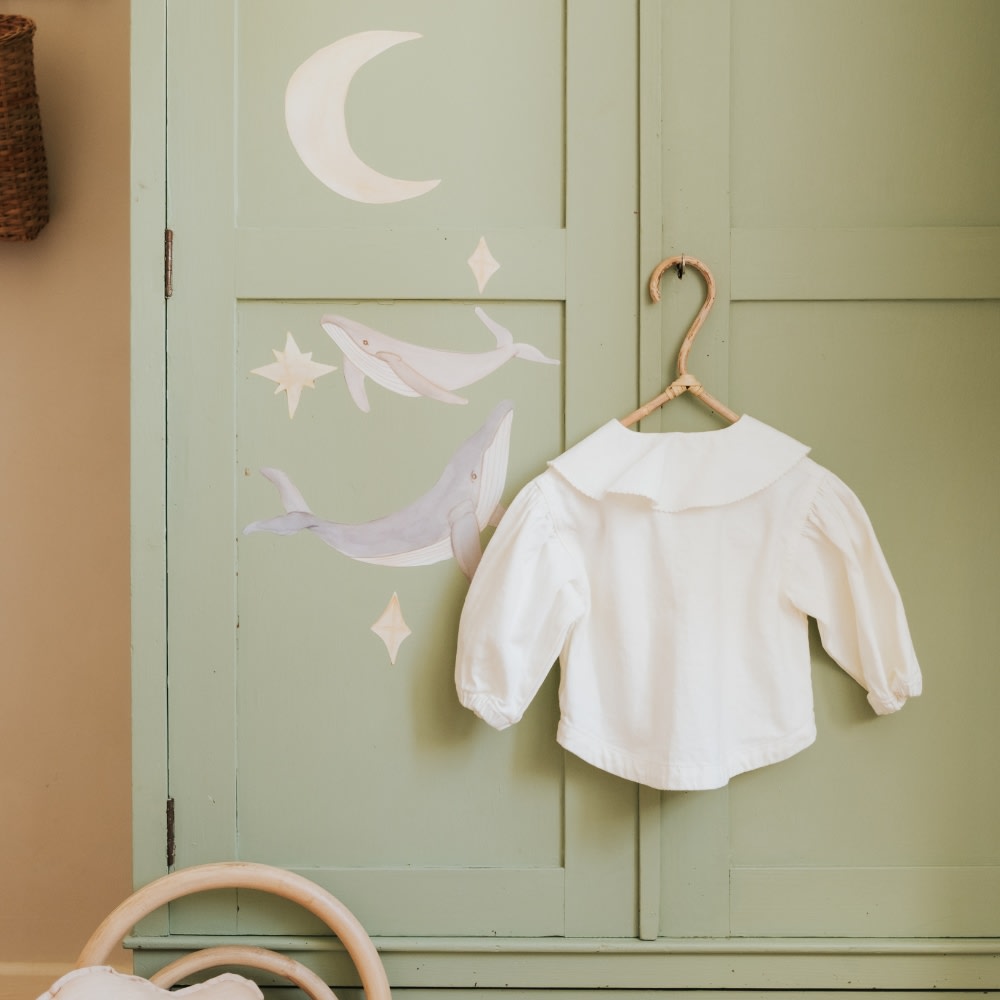 That's Mine Wallsticker Hvaler og himmel - Multi - 100% Textile foil Buy Bolig & udstyr||Børneværelset||Wallstickers||Alle||personale||alt minus sløjfe||NOOS||Wallstickers - himlen||Wallstickers - andre dyr||mette-sale here.