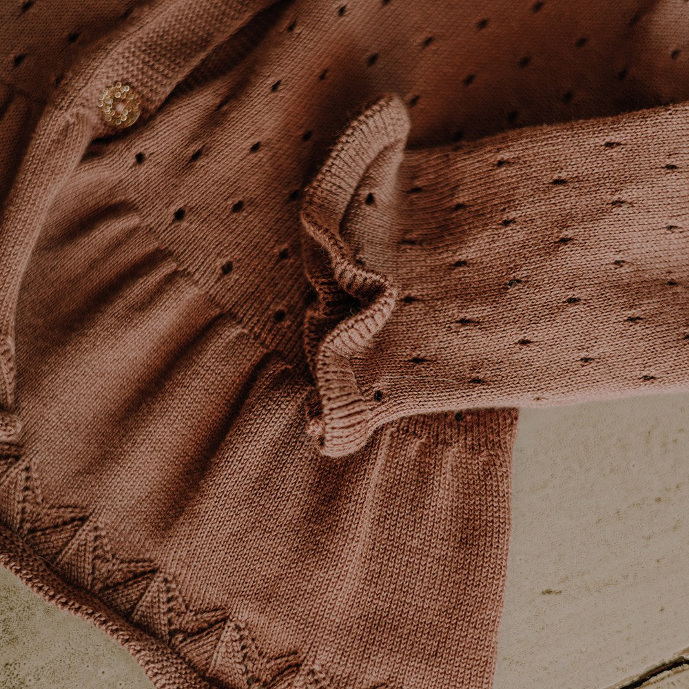 Pile cardigan - Marron