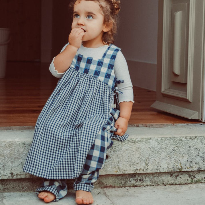 Rosemary dress - Key blue check