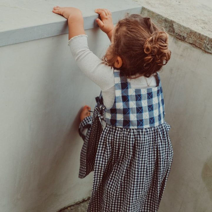 Rosemary dress - Key blue check
