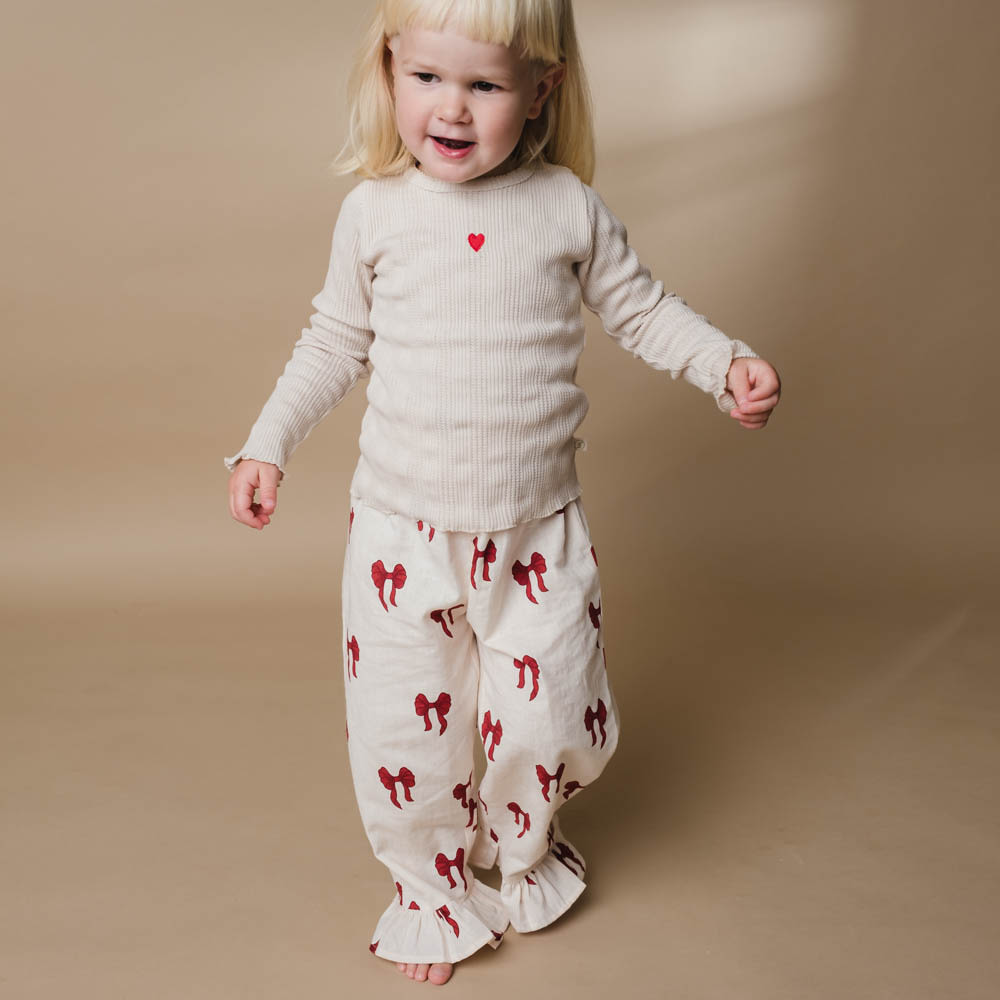 Narine pants - Rouge boucle
