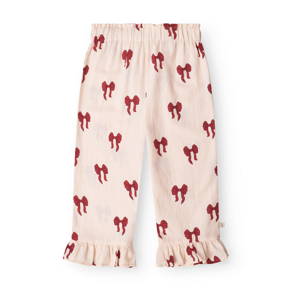 That's Mine Narine pants - Rouge boucle - 100% Organic cotton Buy Bukser||Bukser & shorts||personale||AW25 here.