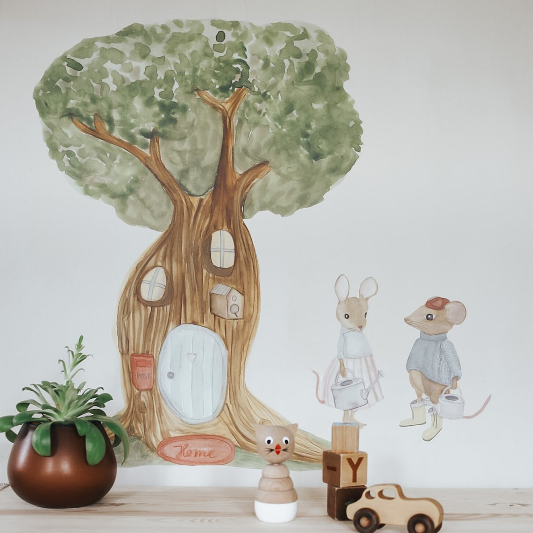 Wallsticker Tree house - Multi