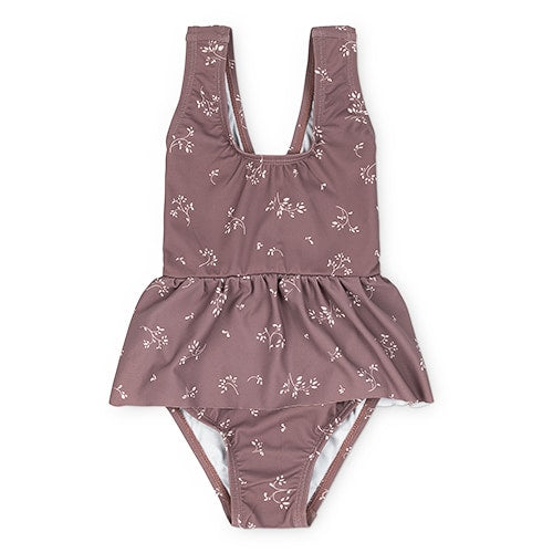 That's Mine Sophia swimsuit - Secret garden cocoa - 100% Recycled polyester, UV 50+ Buy Tøj||Badetøj here.