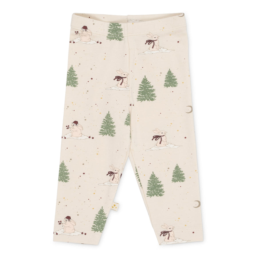 That's Mine Elois leggings - Christmas bunny - 48% Organic cotton, 47% Modal, 5% Elastan