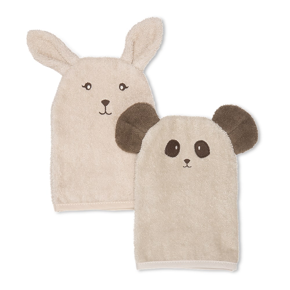 That's Mine Michi wash cloths 2-pack - Bunny and panda - 100% Organic cotton terry Buy Badetid||Vaskeklude||Bolig & udstyr||Alle||Favoritter||personale||Efterår 2024 here.